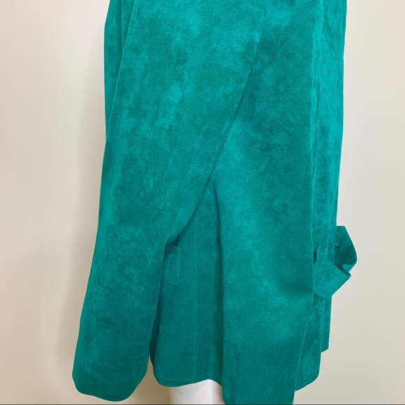 Vintage Nat Kaplan Couture Green Suede Blazer - Picture 7 of 16